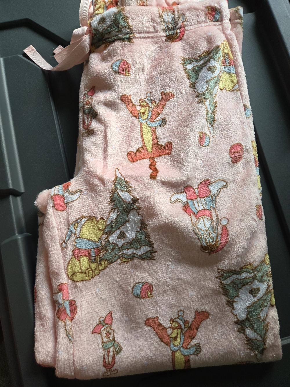 Disney Pink Christmas Pooh & Friends Pajama Pants